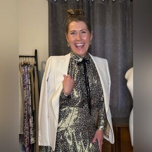 2 piece Victoria Beckham Silk Blouse and Skirt set